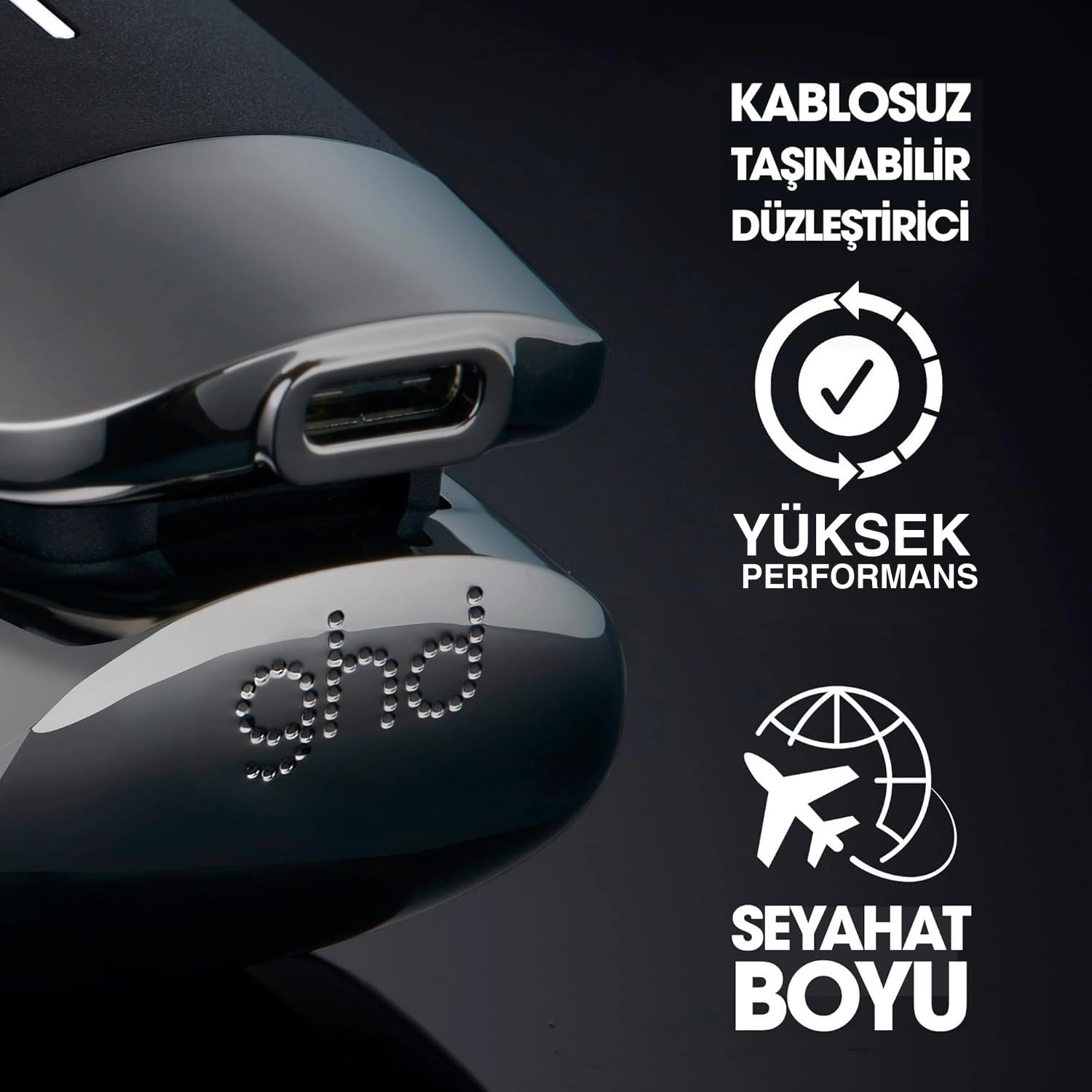 Ghd UNPLUGGED KABLOSUZ SAÇ DÜZLEŞTİRİCİ